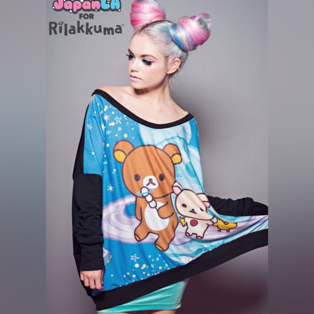 2015 Rare JAPANLA Rilakkuma Space Poncho one size